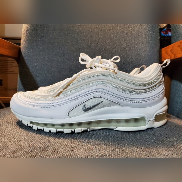 Nike Air Max '97 "Triple White" Size9.5 Mens - Picture 3 of 10